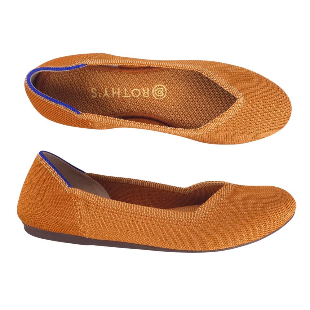 Rothy's The Flat Round Toe Flats Fawn Sz 8.5